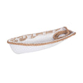 Whitewashed Wood Rowboat