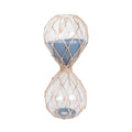 Blue Sand + Jute Hourglass
